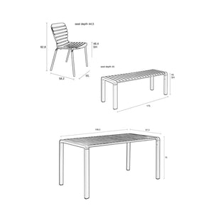   Aluminum Outdoor Garden Table & Chair Set | Oroa.com