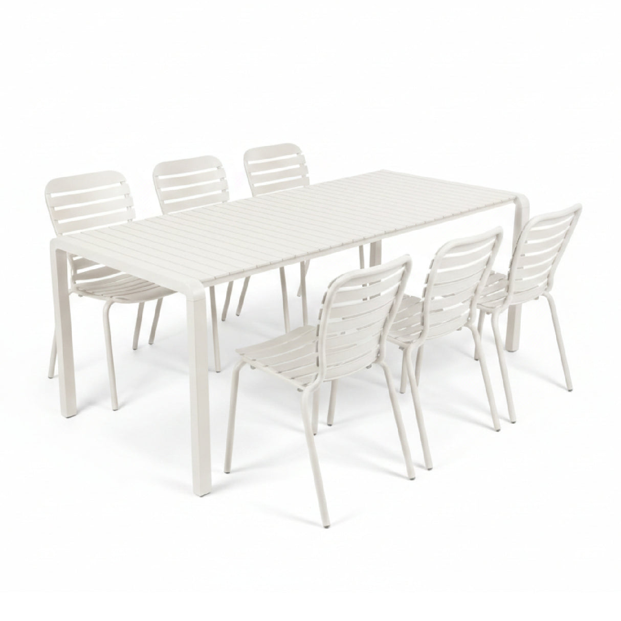   Aluminum Outdoor Garden Table & Chair Set (6) | Oroa.com
