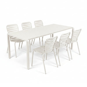   Aluminum Outdoor Garden Table & Chair Set (6) | Oroa.com
