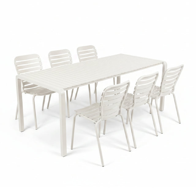 Aluminum Outdoor Garden Table & Chair Set (6) | Zuiver Vondel | Oroa.com