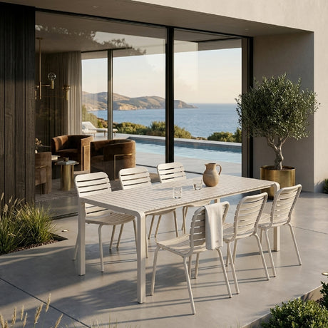   Aluminum Outdoor Garden Table & Chair Set (6) | Oroa.com
