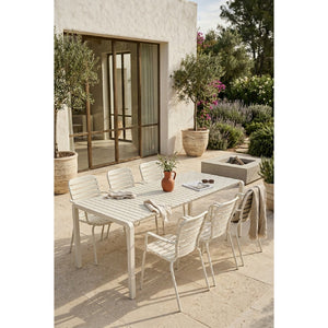   Aluminum Outdoor Garden Table & Armchair Set (6) | Oroa.com