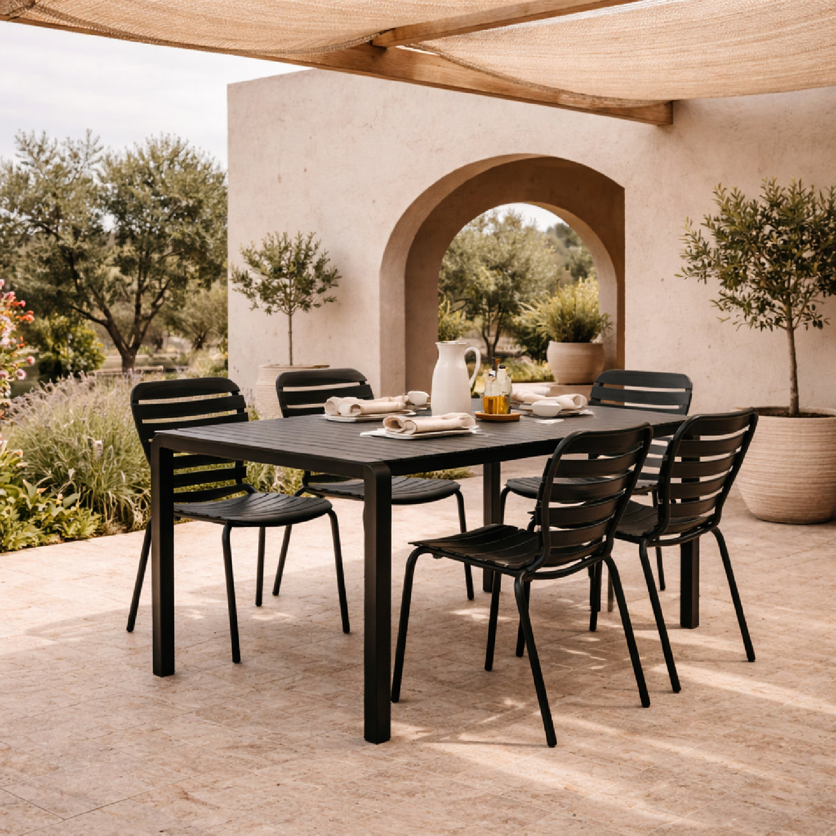   Aluminum Outdoor Garden Table & Chair Set (2) | Oroa.com