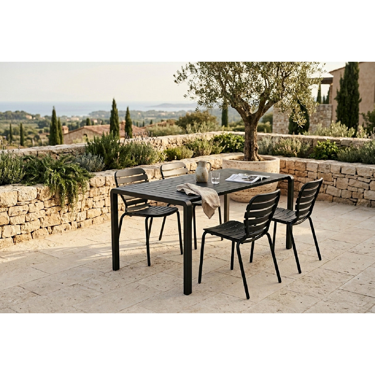   Aluminum Outdoor Garden Table & Chair Set (2) | Oroa.com