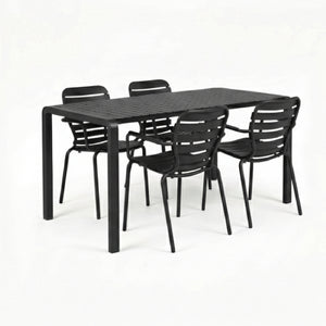   Aluminum Garden Table & Armchair Set (4) | Oroa.com