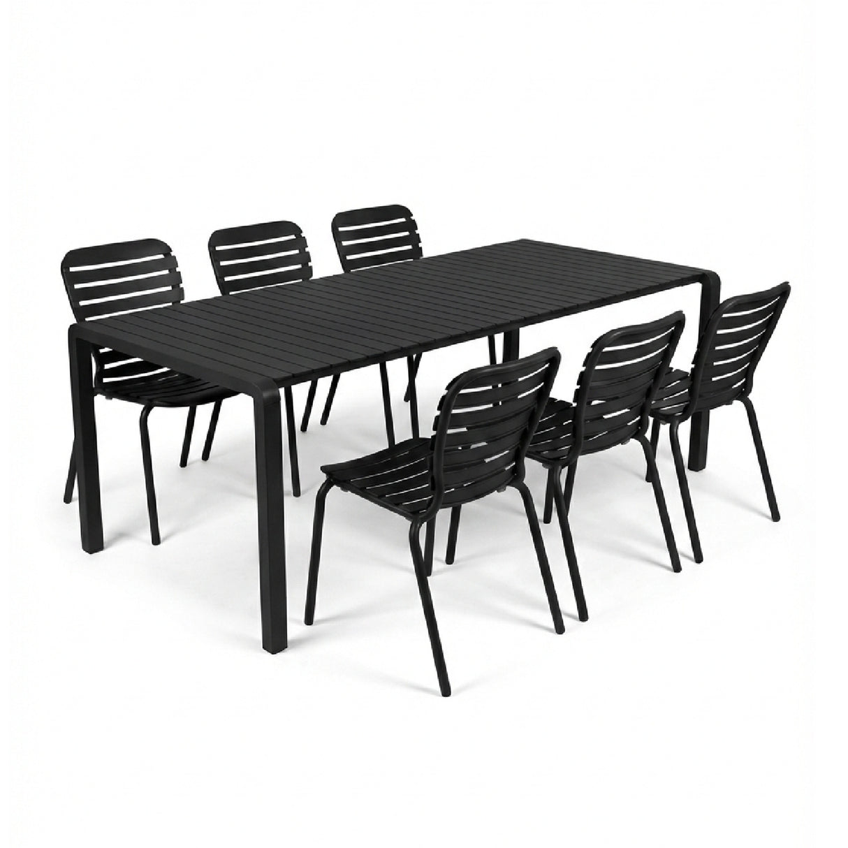  Aluminum Outdoor Garden Table & Chair Set (6) | Oroa.com