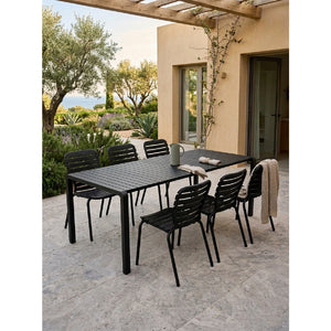   Aluminum Outdoor Garden Table & Chair Set (6) | Oroa.com