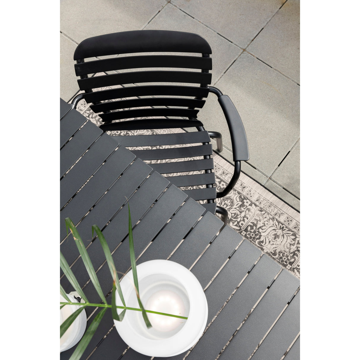   Aluminum Outdoor Garden Table & Armchair Set (6) | Oroa.com