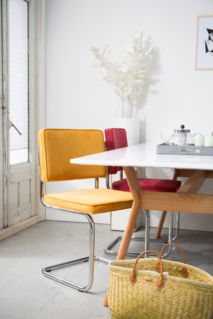 Metal Rib Dining Chairs (2) | Zuiver Ridge | OROA.com