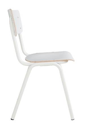 Steel-Framed Stackable Chairs (4) | Zuiver Back To School | Oroa.com