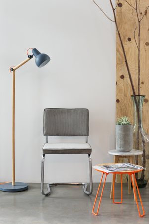 Cantilevered Ribcord Dining Chair (2) | Zuiver Ridge | Oroa.com