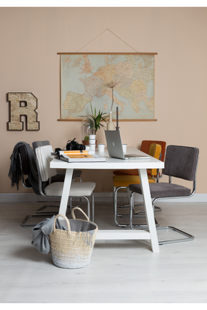 Metal Rib Dining Chairs (2) | Zuiver Ridge | OROA.com