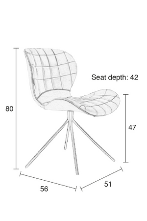 Quilted Velvet Dining Chairs (2) | Zuiver Omg | OROA.com