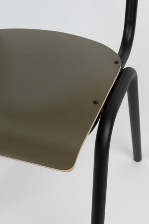 Steel-Framed Stackable Chairs (4) | Zuiver Back To School | Oroa.com