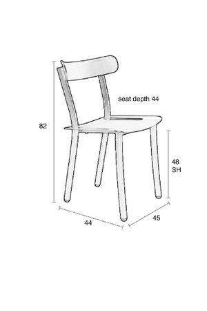 Green Dining Chairs (2) | Zuiver Friday | OROA.com