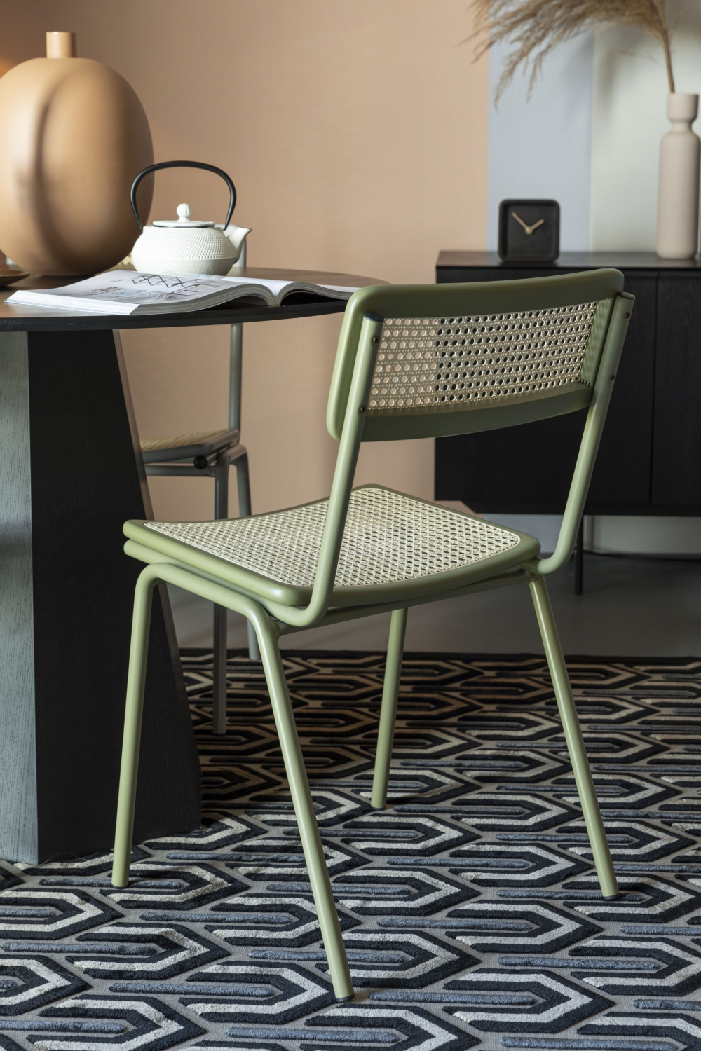 Beech Framed Rattan Dining Chairs (2) | Zuiver Jort | Oroa.com