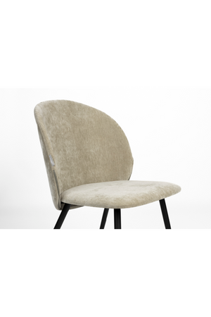 Velvet Curved Dining Chairs (2) | Zuiver Cozy | OROA.com