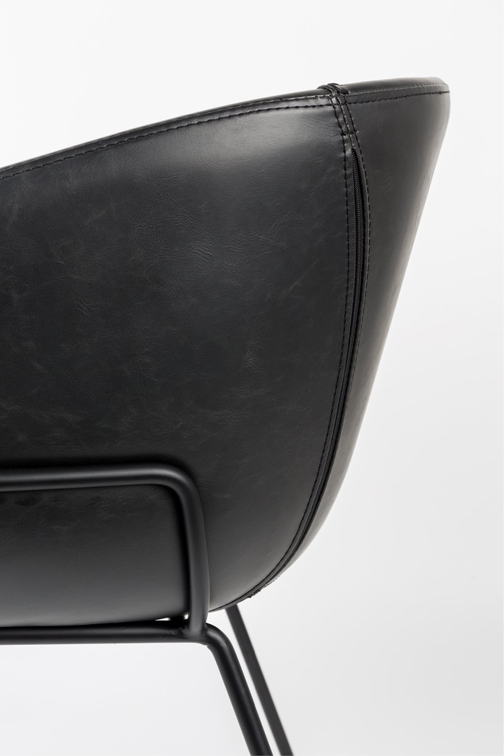 Baseball-Stitched Leather Armchairs (2) | Zuiver Feston | OROA.com