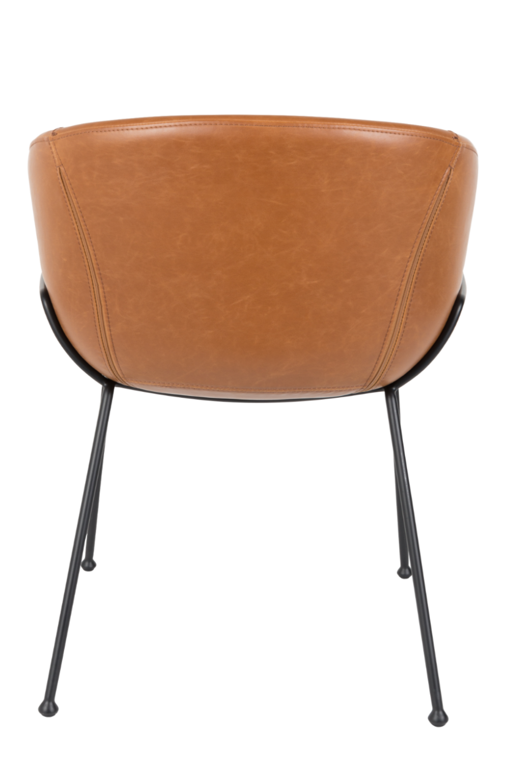 Baseball-Stitched Leather Armchairs (2) | Zuiver Feston | OROA.com