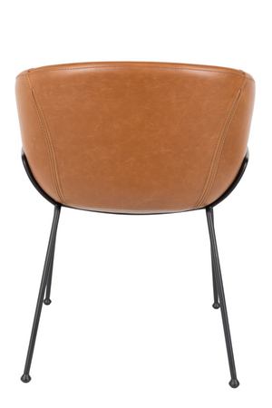 Baseball-Stitched Leather Armchairs (2) | Zuiver Feston | OROA.com