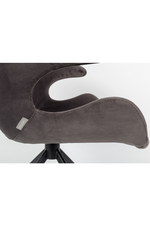 Bucket Seat Velvet Dining Armchairs (2) | Zuiver Mia | Oroa.com