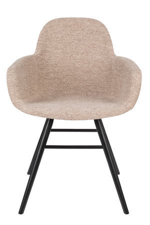 Fabric Upholstered Dining Armchairs (2) | Zuiver Albert Kuip | Oroa.com