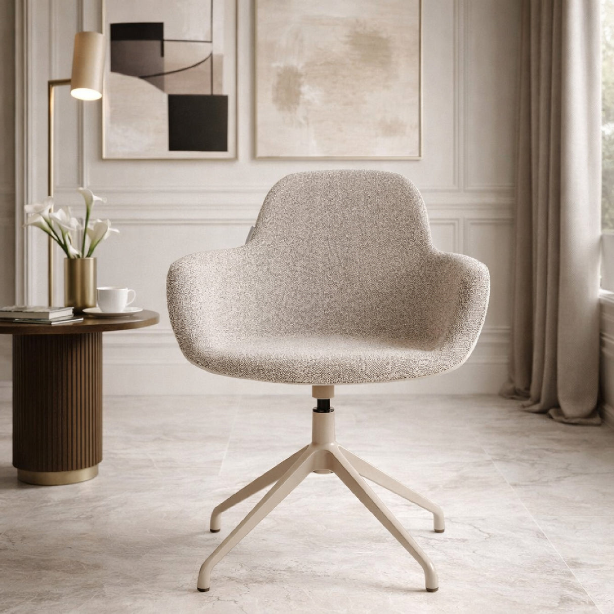   Modern Swivel Armchair Set (2) | Oroa.com