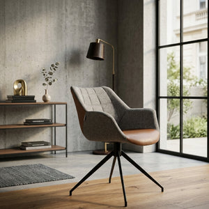   Upholstered Swivel Armchair Set (2) | Oroa.com