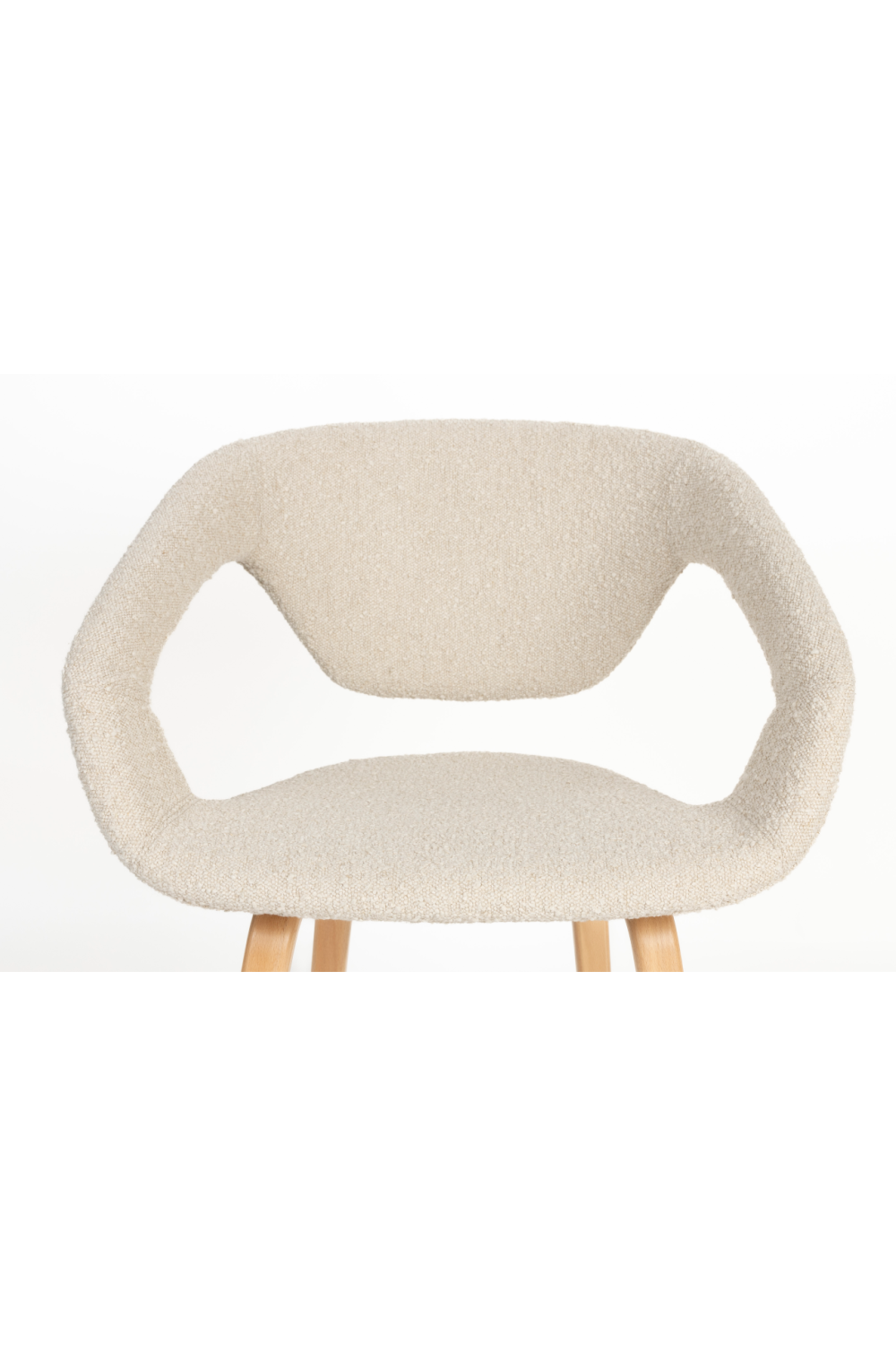 Bouclé Dining Armchairs (2) | Zuiver Flexback | OROA.com
