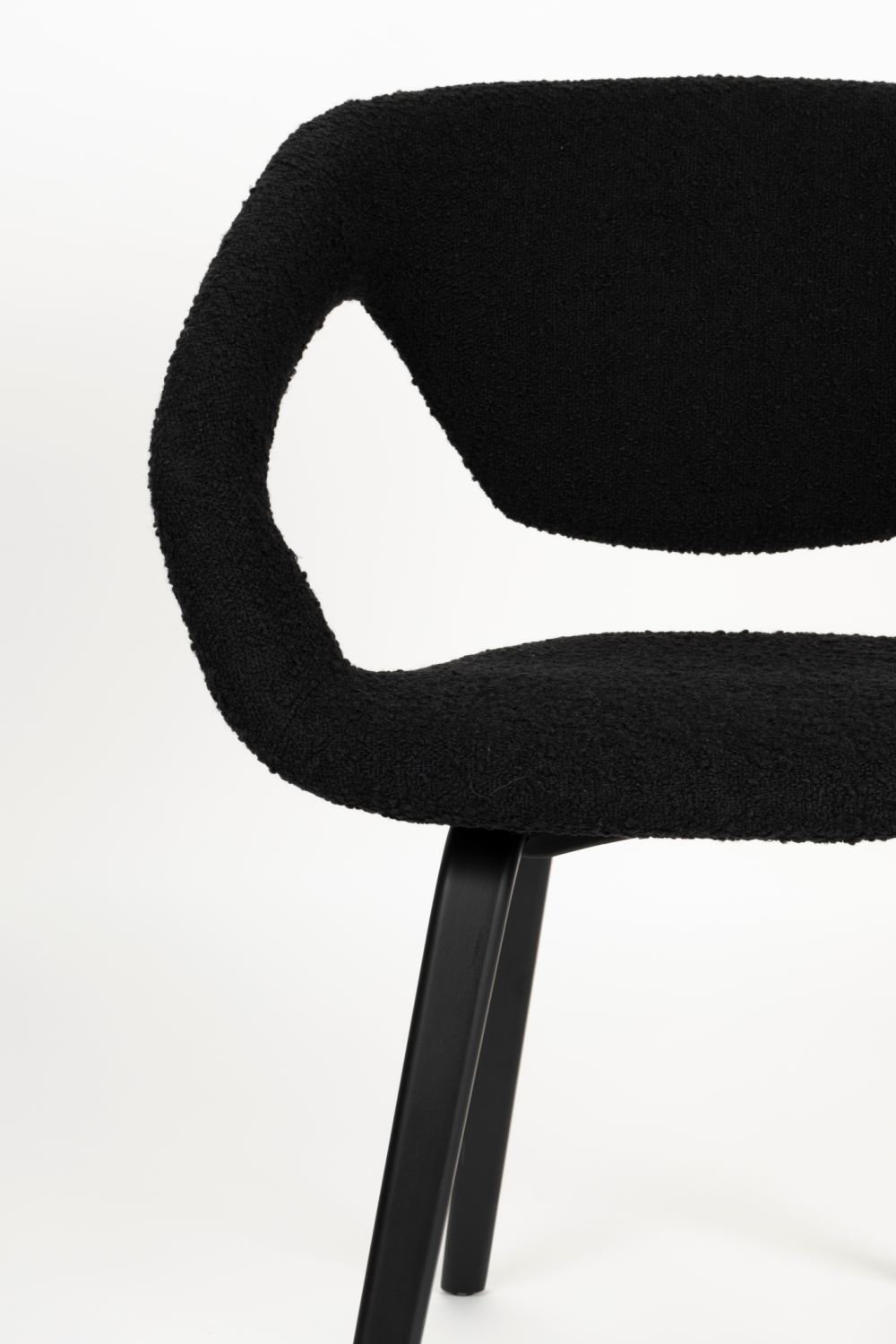 Bouclé Dining Armchairs (2) | Zuiver Flexback | OROA.com
