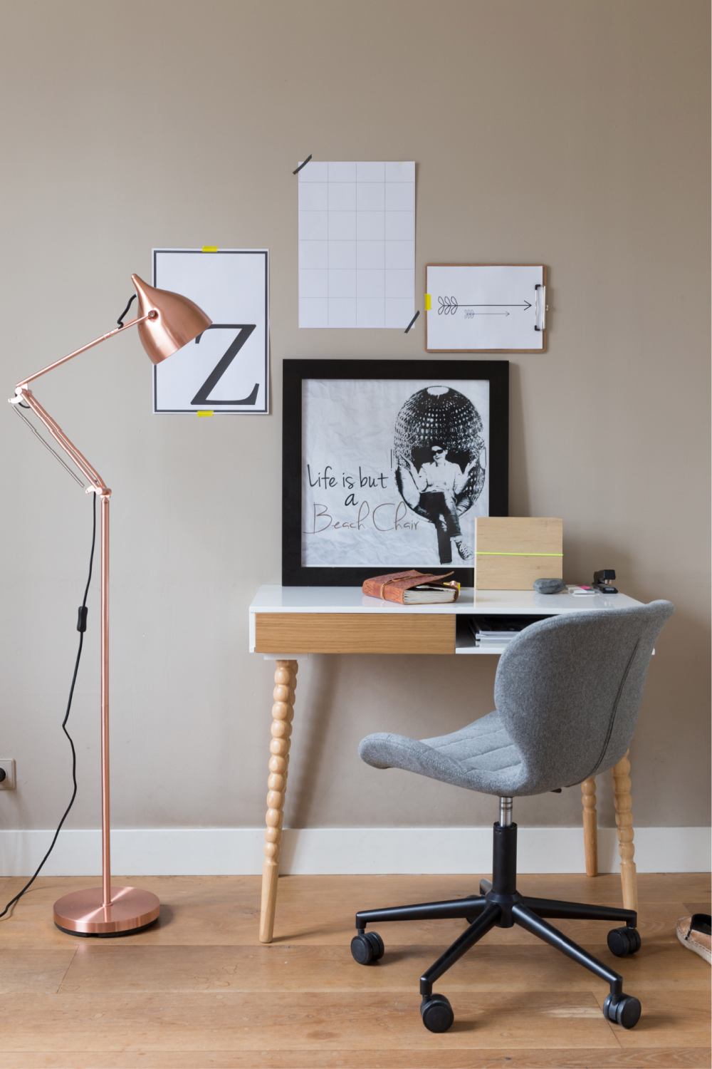 Quilted Adjustable Office Chair | Zuiver Omg | Oroa.com