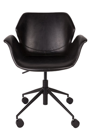 Black Leather Office Chair | Zuiver Nikki | OROA.com