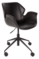 Leather Swivel Office Chair | Zuiver Nikki | Oroa.com