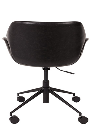 Black Leather Office Chair | Zuiver Nikki | OROA.com