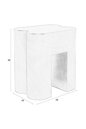 Modern Iron Stool | Zuiver Shape | OROA.com