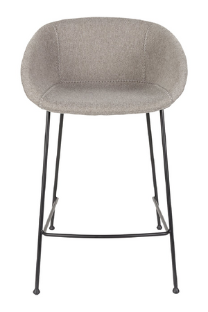 Gray Upholstered Counter Stools (2) | Zuiver Feston | OROA.com