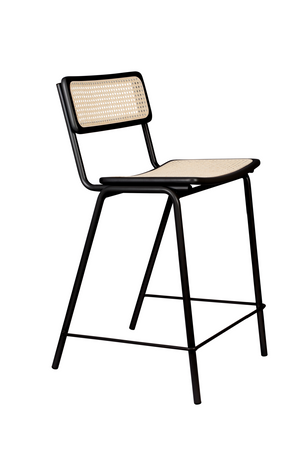 Wood Framed Rattan Counter Stools (2) | Zuiver Jort | OROA.com