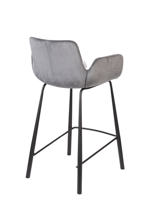 Velvet Upholstered Counter Stools (2) | Zuiver Brit | OROA.com