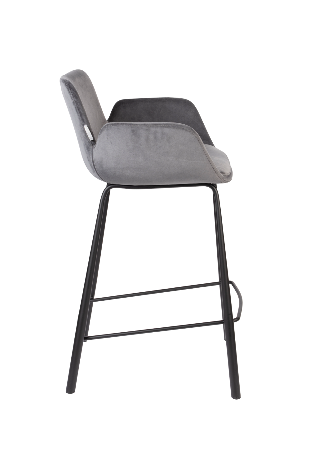 Velvet Upholstered Counter Stools (2) | Zuiver Brit | OROA.com