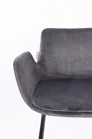 Velvet Upholstered Counter Stools (2) | Zuiver Brit | OROA.com