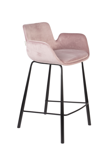   Velvet Upholstered Counter Stools (2) | Oroa.com