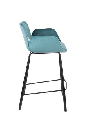 Velvet Upholstered Counter Stools (2) | Zuiver Brit | OROA.com