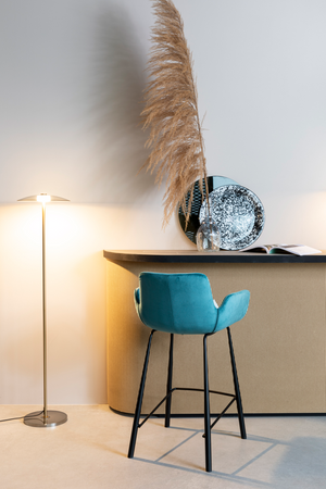 Velvet Upholstered Counter Stools (2) | Zuiver Brit | OROA.com