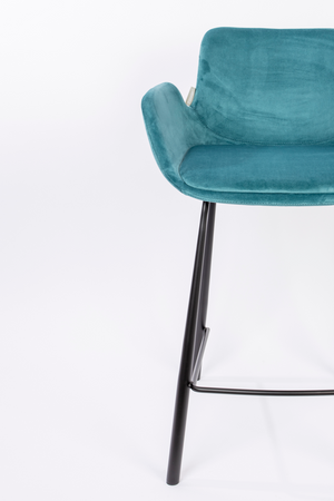 Velvet Upholstered Counter Stools (2) | Zuiver Brit | OROA.com