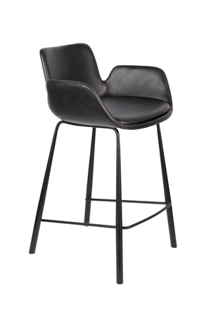 Leather Upholstered Counter Stools (2) | Zuiver Brit | OROA.com