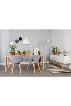 Lacquered Wood Dining Table (S) | Zuiver Storm | OROA.com