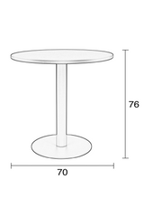 Round Pedestal Outdoor Bistro Table | Zuiver Metsu | Oroa.com