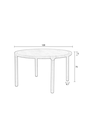 Oak V-Groove Dining Table | Zuiver Storm | Oroa.com