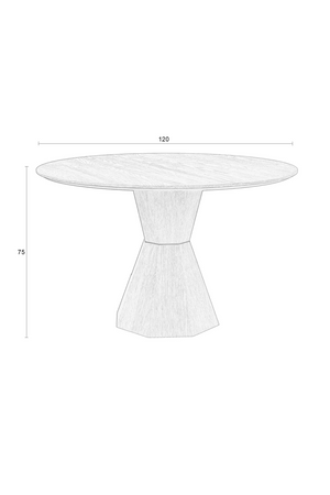 Natural Oak Dining Table | Zuiver Lotus | OROA.com