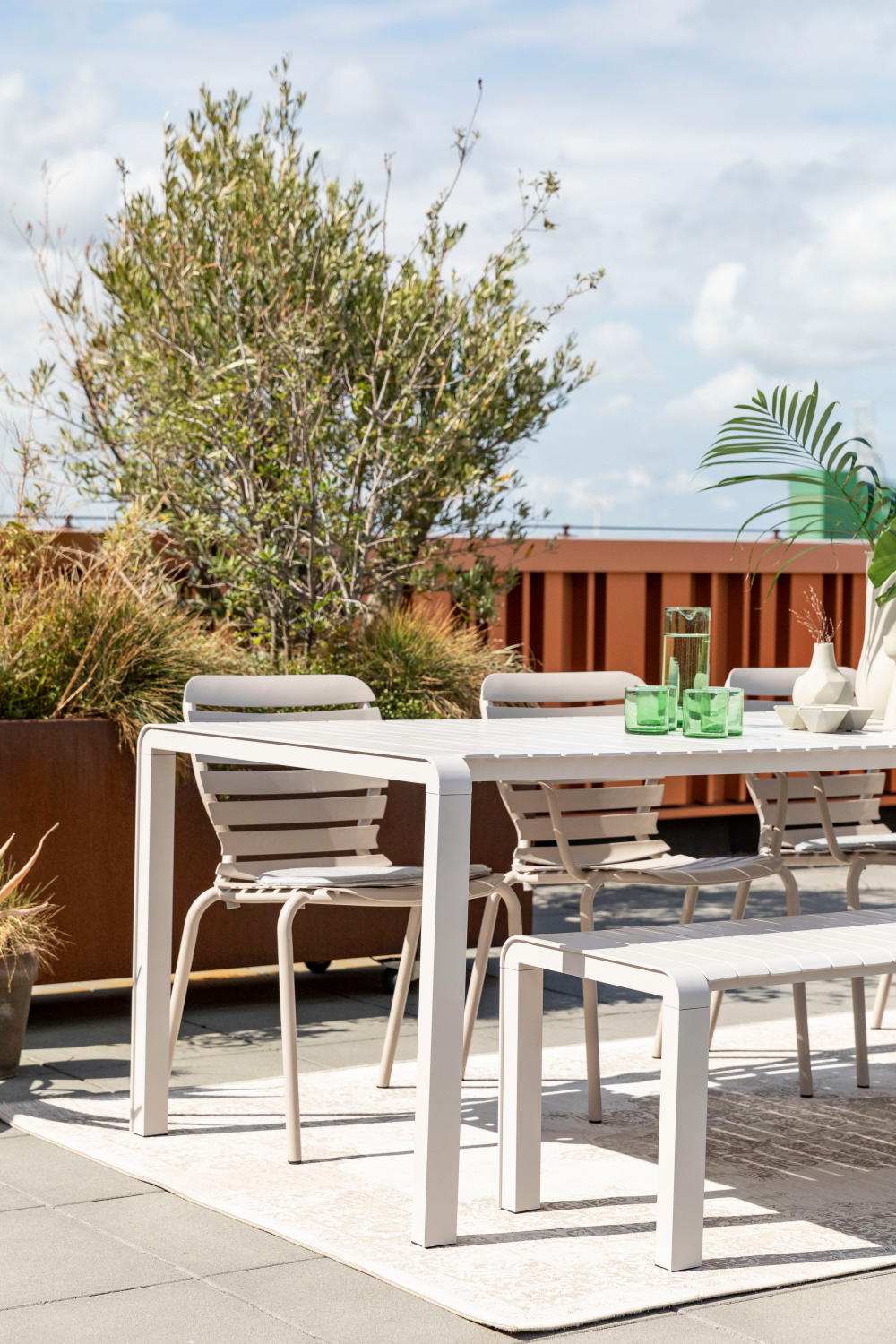 Slatted Aluminum Garden Table | Zuiver Vondel | OROA.com